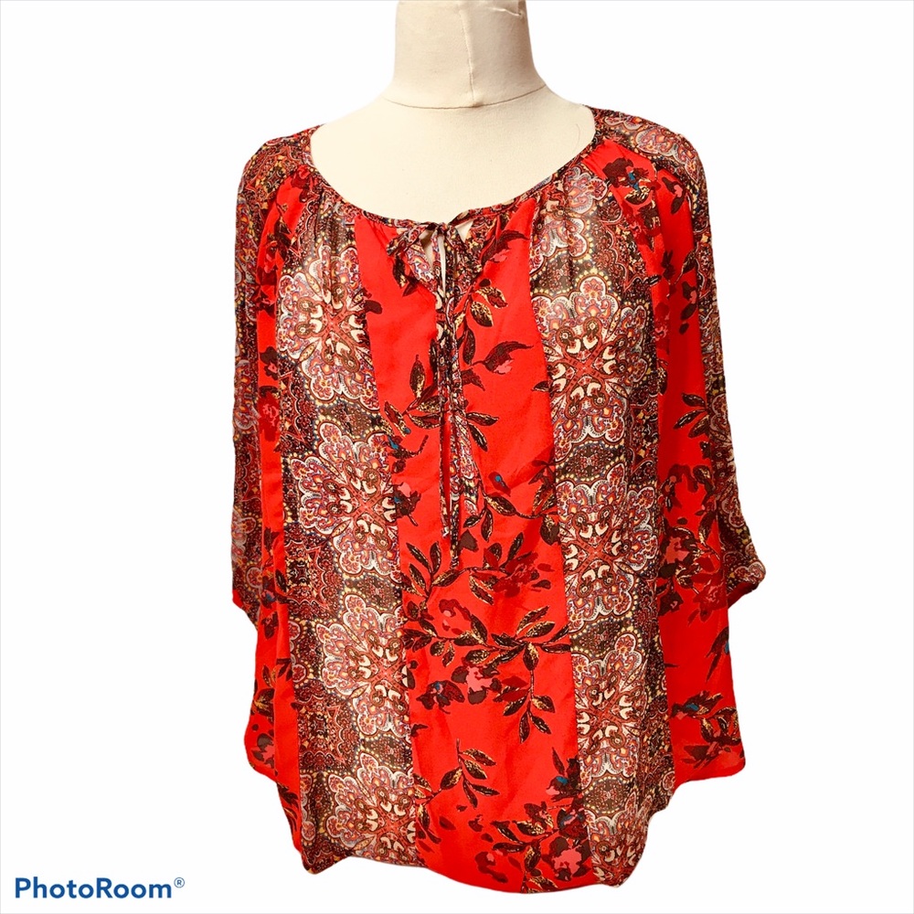 Fit & Flower By Anthropology Plus Sz2X Blouse